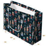 Retro Style Vintage Roboter der 50er Jahre Große Geschenktüte<br><div class="desc">Niedliche und hilfsbereite Retro-Roboter im Stil der 50er Jahre. Großad hat diese wahrscheinlich in seinem Schuppen gemacht. Künstliche Intelligenz,  aber nicht beängstigend.</div>