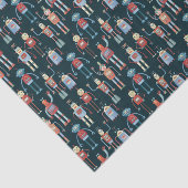 Retro Style Vintage Roboter der 50er Jahre Seidenpapier (Ausschnitt)