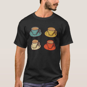Retro Style Vintager Kaffee Kaffee Kaffee Kaffeeku T-Shirt