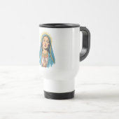 Retro Style Virgin Mary Travel Mug Reisebecher (VorderseiteRechts)