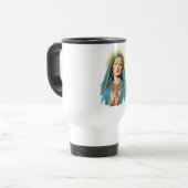 Retro Style Virgin Mary Travel Mug Reisebecher (Vorderseite Links)