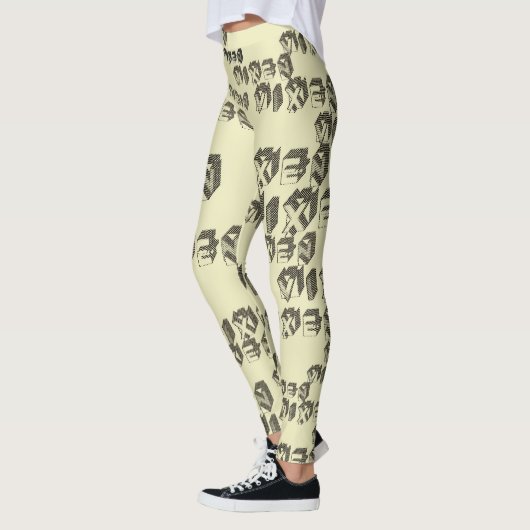 Retro style Vixen Blocks  Leggings (Links)