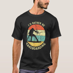 Retro Style Wakeboarder Vintage Wakeboarding Idee T-Shirt