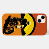 Retro-Styled Motorradfahrer im Landschaftlichen So Case-Mate iPhone Hülle (Rückseite (Horizontal))