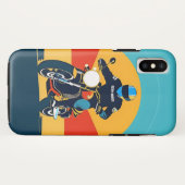 Retro-Styled Motorradfahrer im Landschaftlichen So Case-Mate iPhone Hülle (Rückseite (Horizontal))