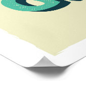 Retro-stylierte Typografie. Ideal für menschliche  Poster (Ecke)