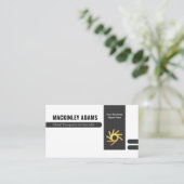 Retro Stylish Office Department Store Owner Visitenkarte (Stehend Vorderseite)