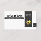 Retro Stylish Office Department Store Owner Visitenkarte (Vorderseite)