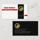 Retro Stylish Office Departmental CEO Visitenkarte (Vorne/Hinten)