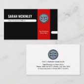 Retro Stylish Office Departmental Store Owner Visitenkarte (Vorne/Hinten)