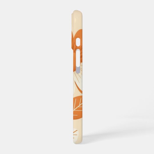 Retro Stylized Daisy Arrangement iPhone 16 Hülle (Linke Seite)