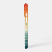 Retro Stylized Dolphin iPhone 16 Hülle (Linke Seite)