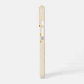 Retro Stylized Sunflower Geometry iPhone 16 Hülle (Linke Seite)