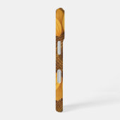 Retro Stylized Sunflower Geometry iPhone 16 Hülle (Rechte Seite)