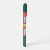 Retro Stylized Triangles and Blocks iPhone 16 Hülle (Rechte Seite)