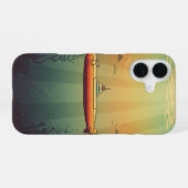 Retro Submarine iPhone 16 Hülle (Rückseite (Horizontal))