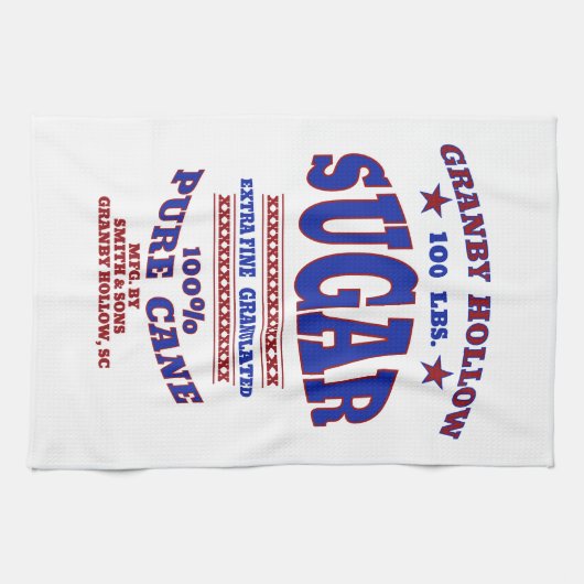 Retro Sugar Bag Design Küchentücher (Horizontal)