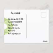 Retro Summer Beach Party Postkarte (Rückseite)