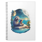 Retro Summer Beach Sloth Notizblock (Vorderseite)