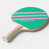 Retro Summer Breeze Drei Streifen mit Namen Tischtennis Schläger (Vorderseite)
