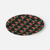 Retro Summer Cherry Party Picnic Paper Teller (Schrägansicht)