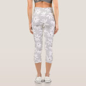 Retro Summer Daisies Muster Klein #6 #pattern Capri Leggings (Rückseite)