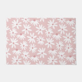 Retro Summer Daisies Muster Kleines #4 #pattern Fußmatte (Vorderseite)