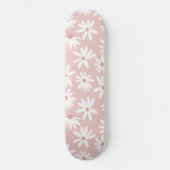 Retro Summer Daisies Muster Kleines #4 #pattern Skateboard (Vorderseite)