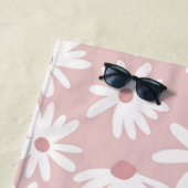 Retro Summer Daisies Muster Kleines #4 #pattern Strandtuch (Beispiel)