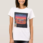 Retro Summer Error 404 T - Shirt | Glitch Art (Vorderseite)