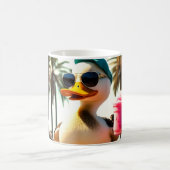 Retro Summer Funny Roller Duck Kaffeetasse (Mittel)