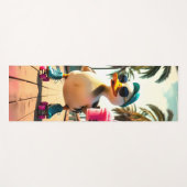 Retro Summer Funny Roller Duck Yogamatte (Vorderseite (Horizontal))