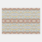 Retro Summer Geometric Color Block Design Geschenkpapier Set (Vorderseite 2)