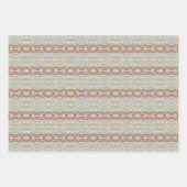 Retro Summer Geometric Color Block Design Geschenkpapier Set (Vorderseite)