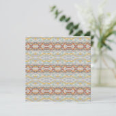 Retro Summer Geometric Color Block Design Karte (Stehend Vorderseite)