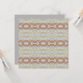 Retro Summer Geometric Color Block Design Karte (Vorderseite/Rückseite Beispiel)