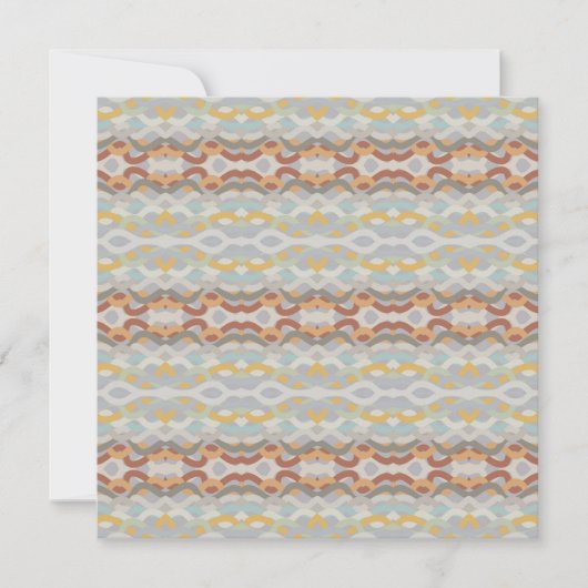 Retro Summer Geometric Color Block Design Karte (Vorderseite)