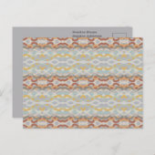 Retro Summer Geometric Color Block Design Postkarte (Vorne/Hinten)