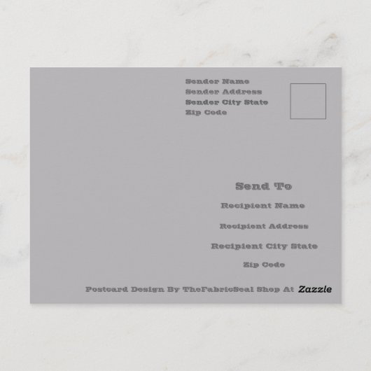 Retro Summer Geometric Color Block Design Postkarte (Rückseite)