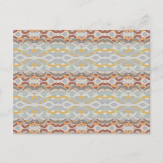 Retro Summer Geometric Color Block Design Postkarte (Vorderseite)