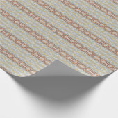 Retro Summer Geometric Color Block Pattern Design Geschenkpapier (Ecke)