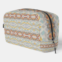 Retro Summer Geometric Color Block Pattern Design