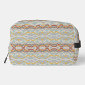 Retro Summer Geometric Color Block Pattern Design Waschbeutel (Rückseite)