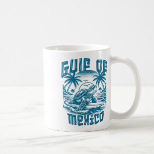 Retro Summer Golf von Mexiko Forever Turtle Beach Kaffeetasse