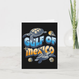 Retro Summer Golf von Mexiko Forever Turtle Beach Karte