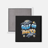 Retro Summer Golf von Mexiko Forever Turtle Beach  Magnet (Vorderseite/Rückseite)