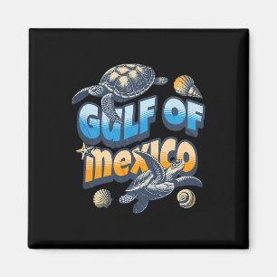 Retro Summer Golf von Mexiko Forever Turtle Beach Magnet