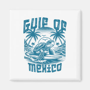 Retro Summer Golf von Mexiko Forever Turtle Beach  Magnet