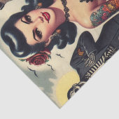 Retro Summer Gothic Button-up Seidenpapier (Ausschnitt)