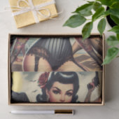 Retro Summer Gothic Button-up Seidenpapier (Geschenk)